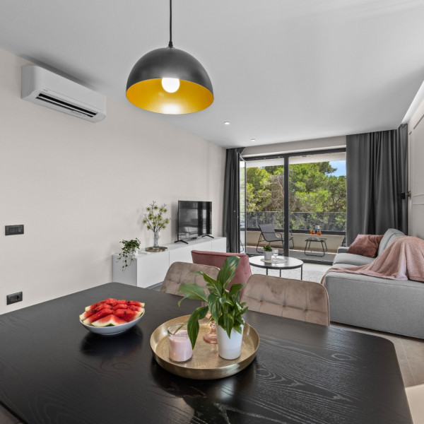 Das Wohnzimmer, Villa Pollentia, Villa Pollentia mit Pool in der N&auml;he des Meeres, Pula, Istrien, Kroatien Pula
