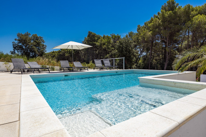 Exterior, Villa Pollentia with a pool near the sea, Pula, Istria, Croatia Pula